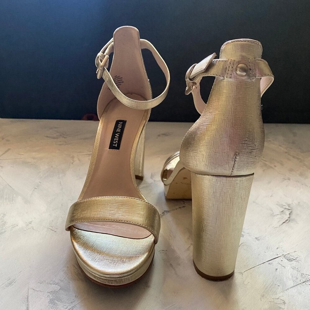 Nine West Ankle Strap Platform Heels - Picture 1 of 7